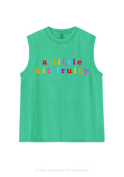 A Little Bit Fruity Y2K Washed Muscle Tank Cherrykitten
