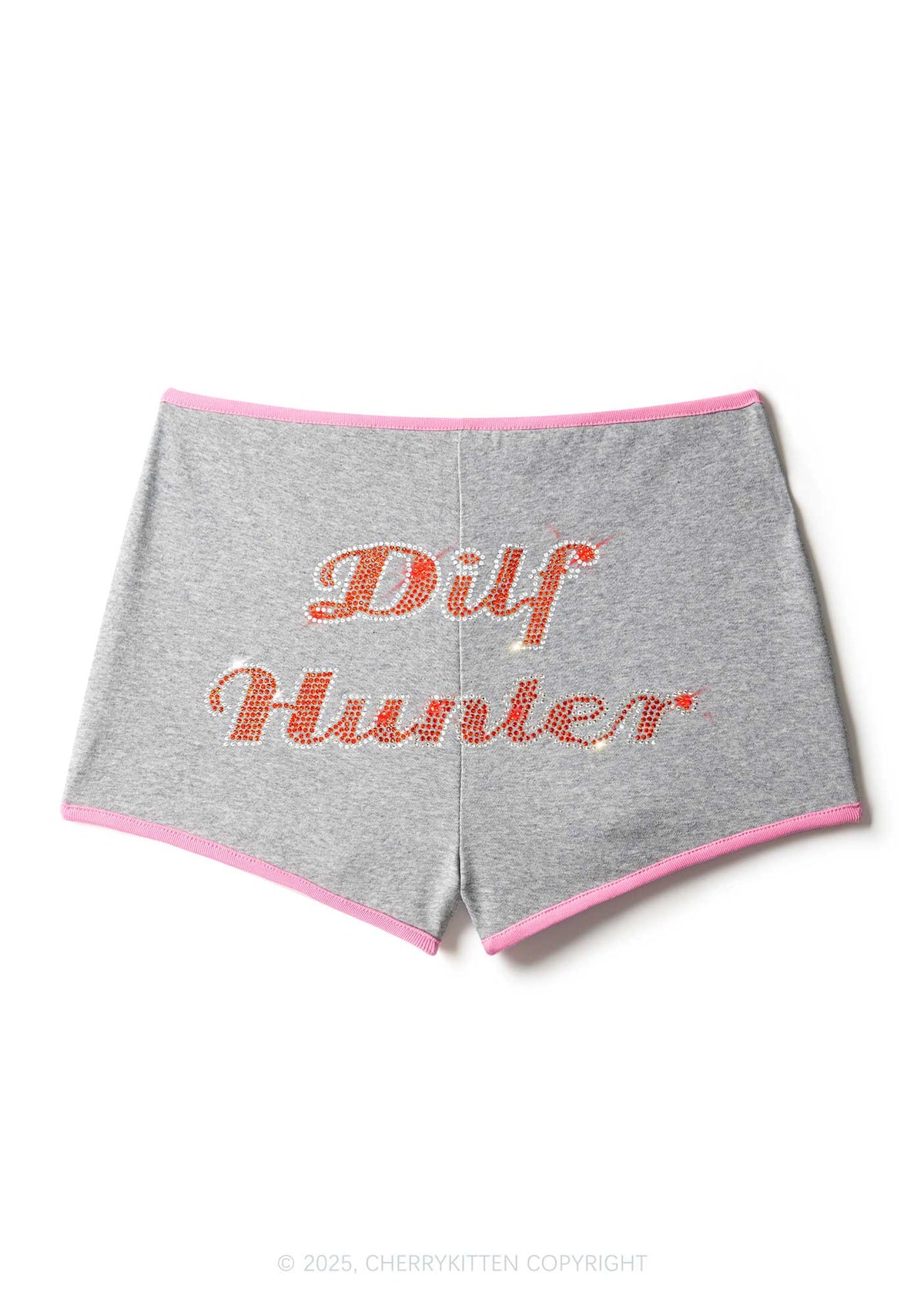 Rhinestone Green Hunter Y2K Booty Shorts Cherrykitten