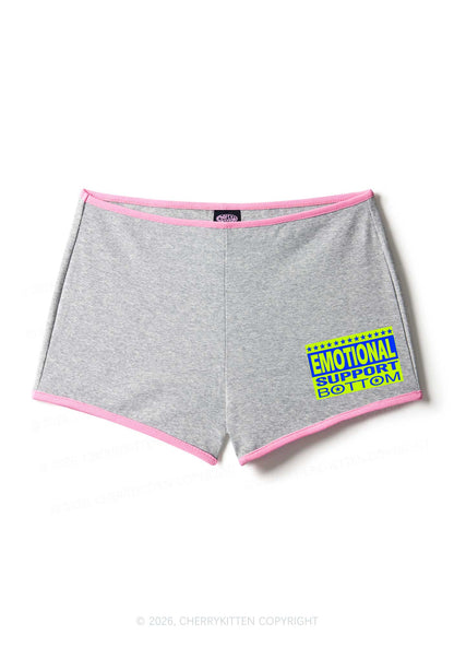 Emotional Support Bottom Pride Y2K Booty Shorts Cherrykitten