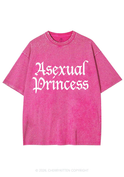 Asexual Princess Pride Y2K Shirts Washed Tee Cherrykitten