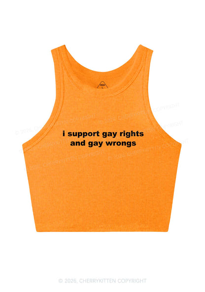 Support Gay Rights Y2K Crop Tank Top Cherrykitten