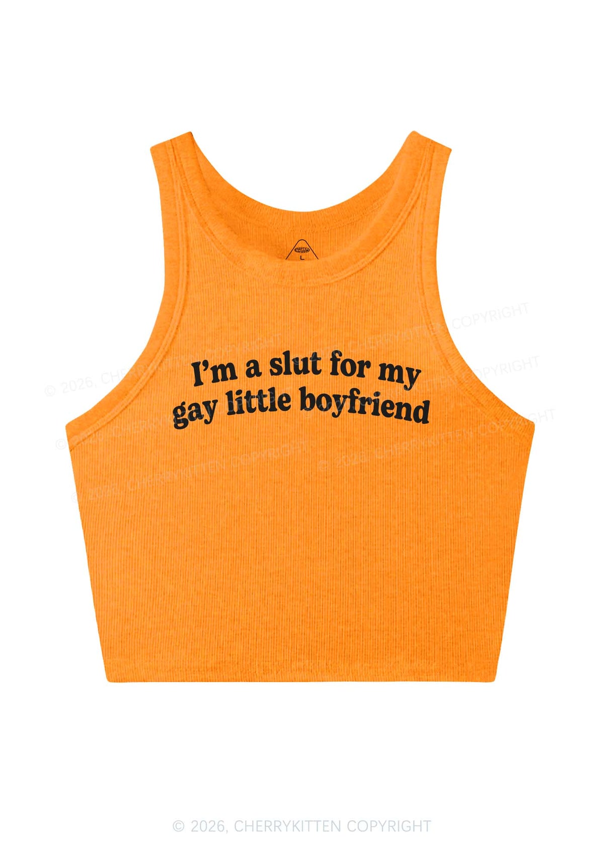 Slxt For My Gay BF Y2K Valentine's Day Crop Tank Top Cherrykitten