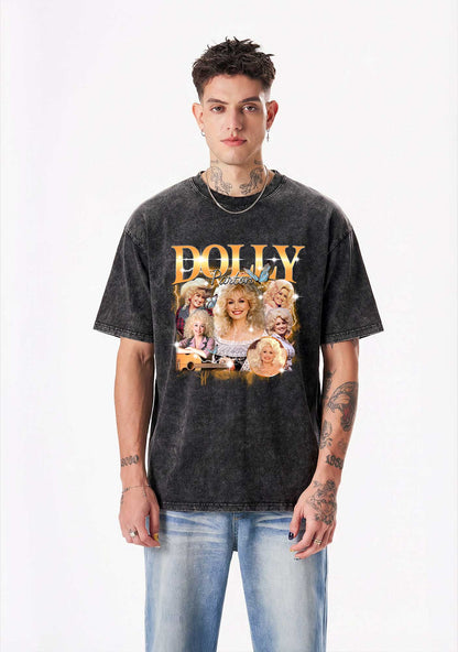 DP Vintage Portrait Y2K Shirts Washed Tee Cherrykitten