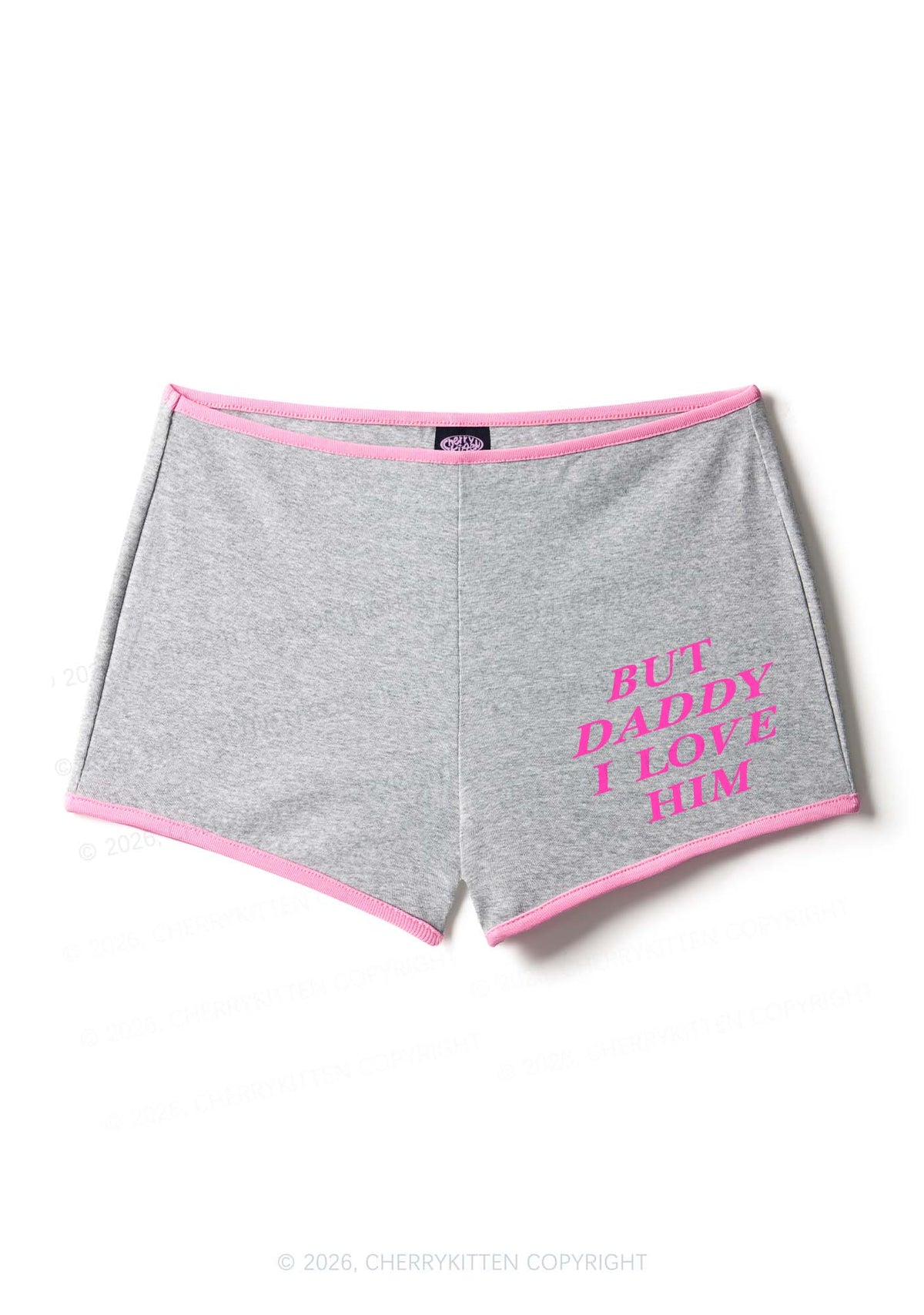 But Daddy I Love Him Pride Y2K Booty Shorts Cherrykitten