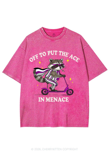 Put The Ace In Menace Pride Y2K Shirts Washed Tee Cherrykitten