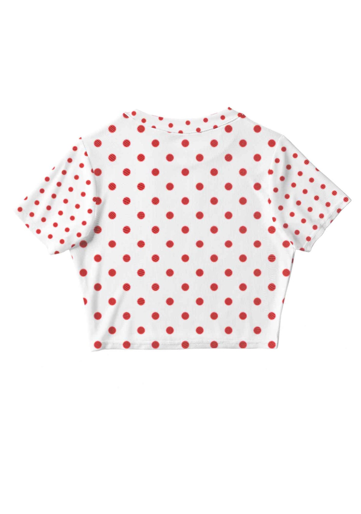 Dots Red Corset Y2K Mesh Crop Top Cherrykitten