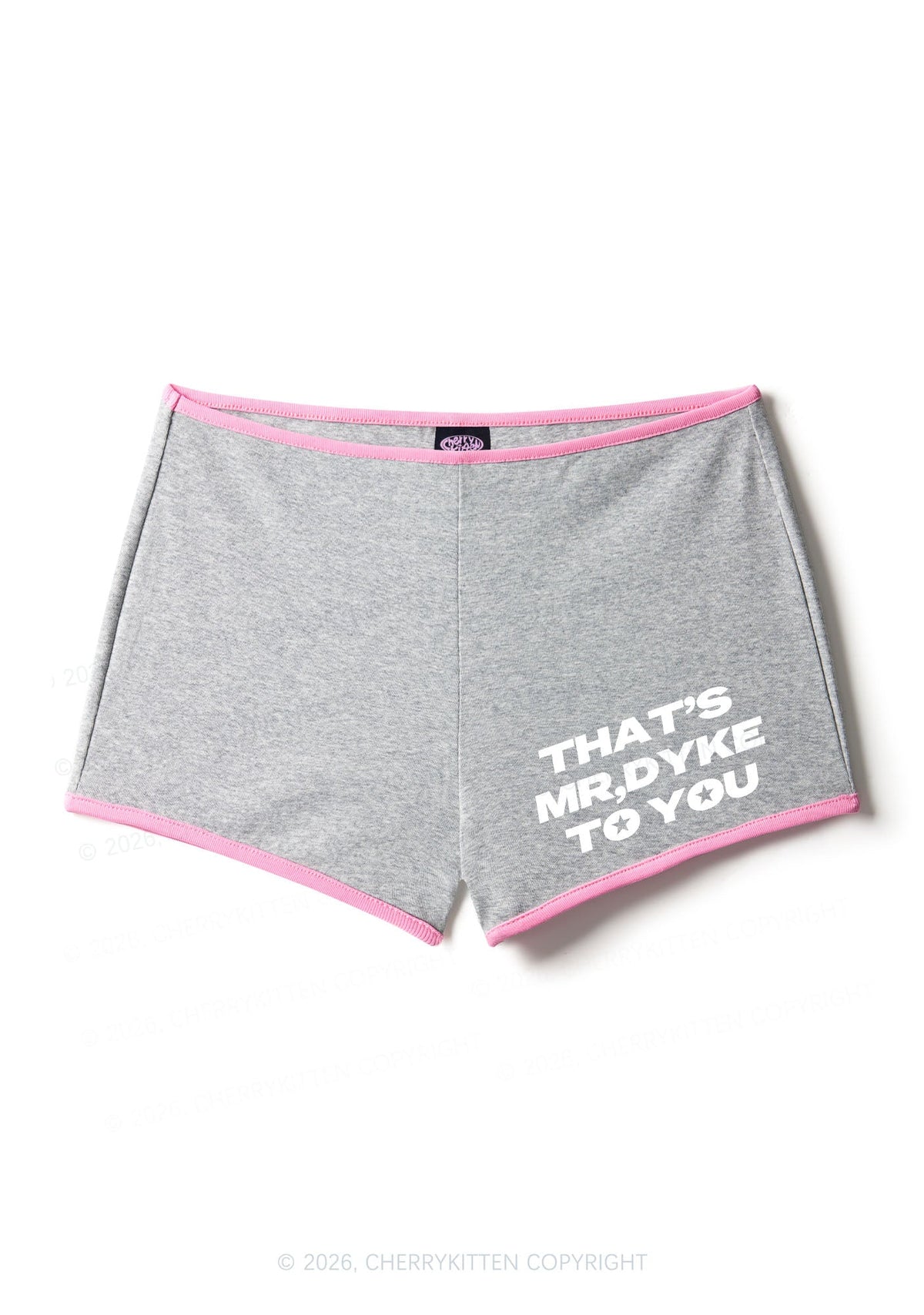 Thats Mr Dyke To You Pride Y2K Booty Shorts Cherrykitten