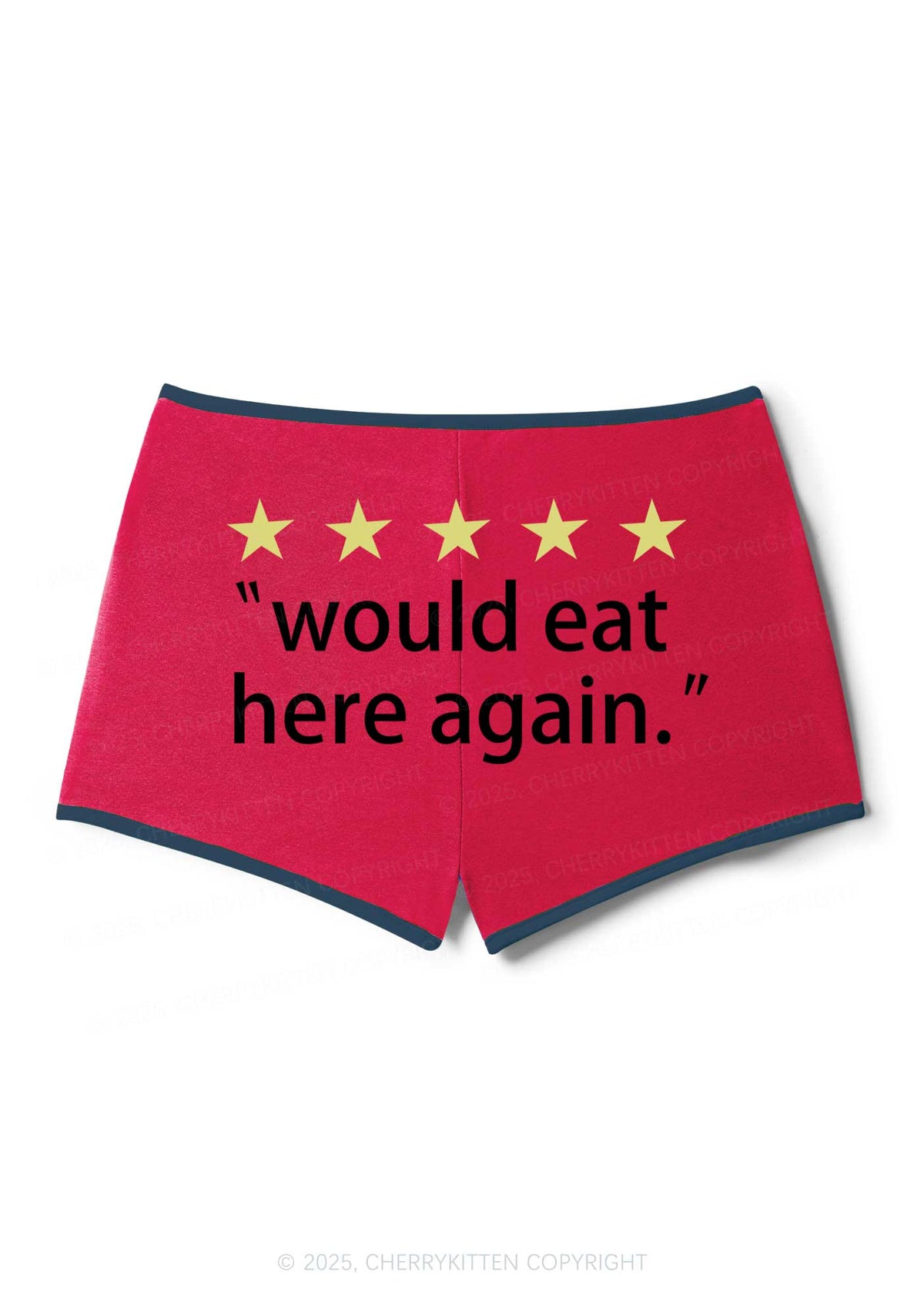Eat Here Again Y2K Booty Shorts Cherrykitten