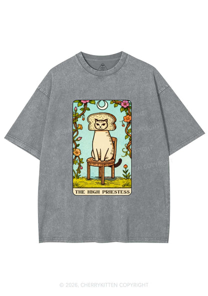 Breadhead Cat Y2K Shirts Washed Tee Cherrykitten
