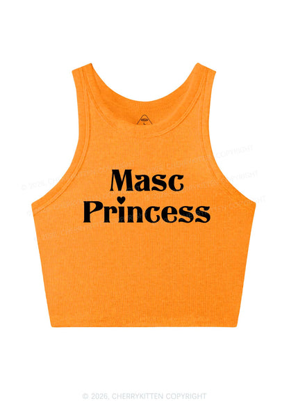 Masc Princess Pride Y2K Crop Tank Top Cherrykitten