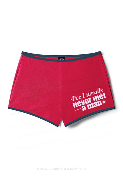 Never Met A Man Pride Y2K Booty Shorts Cherrykitten