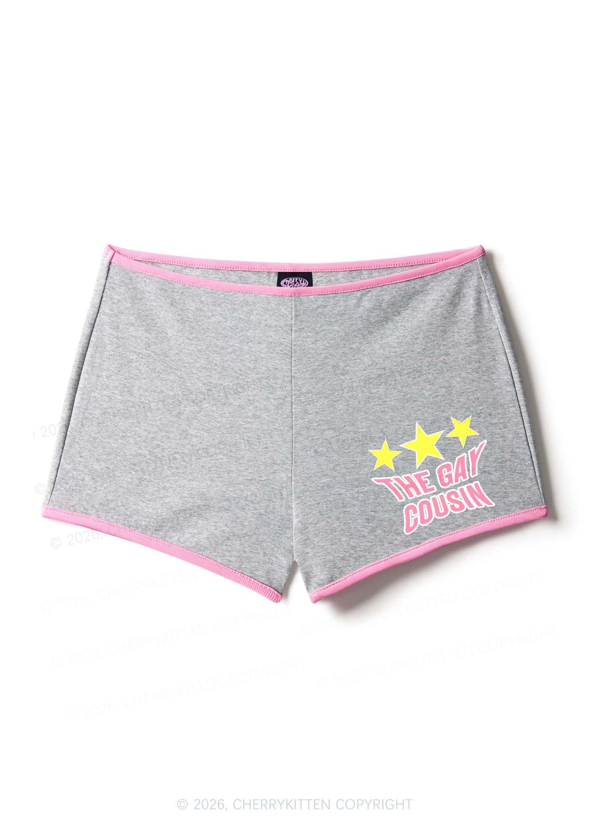 The Gay Cousin Pride Y2K Booty Shorts Cherrykitten
