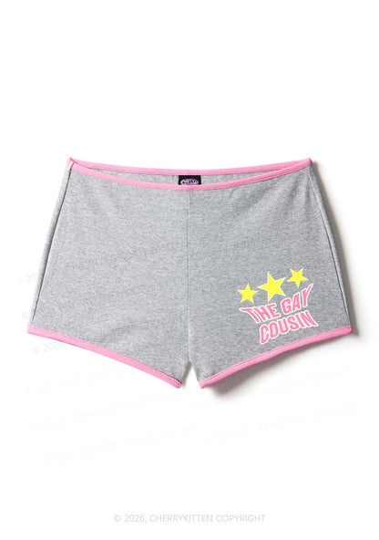 The Gay Cousin Pride Y2K Booty Shorts Cherrykitten