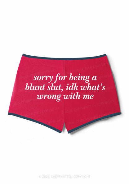 Sorry For Being A Blunt Slxt Y2K Booty Shorts Cherrykitten