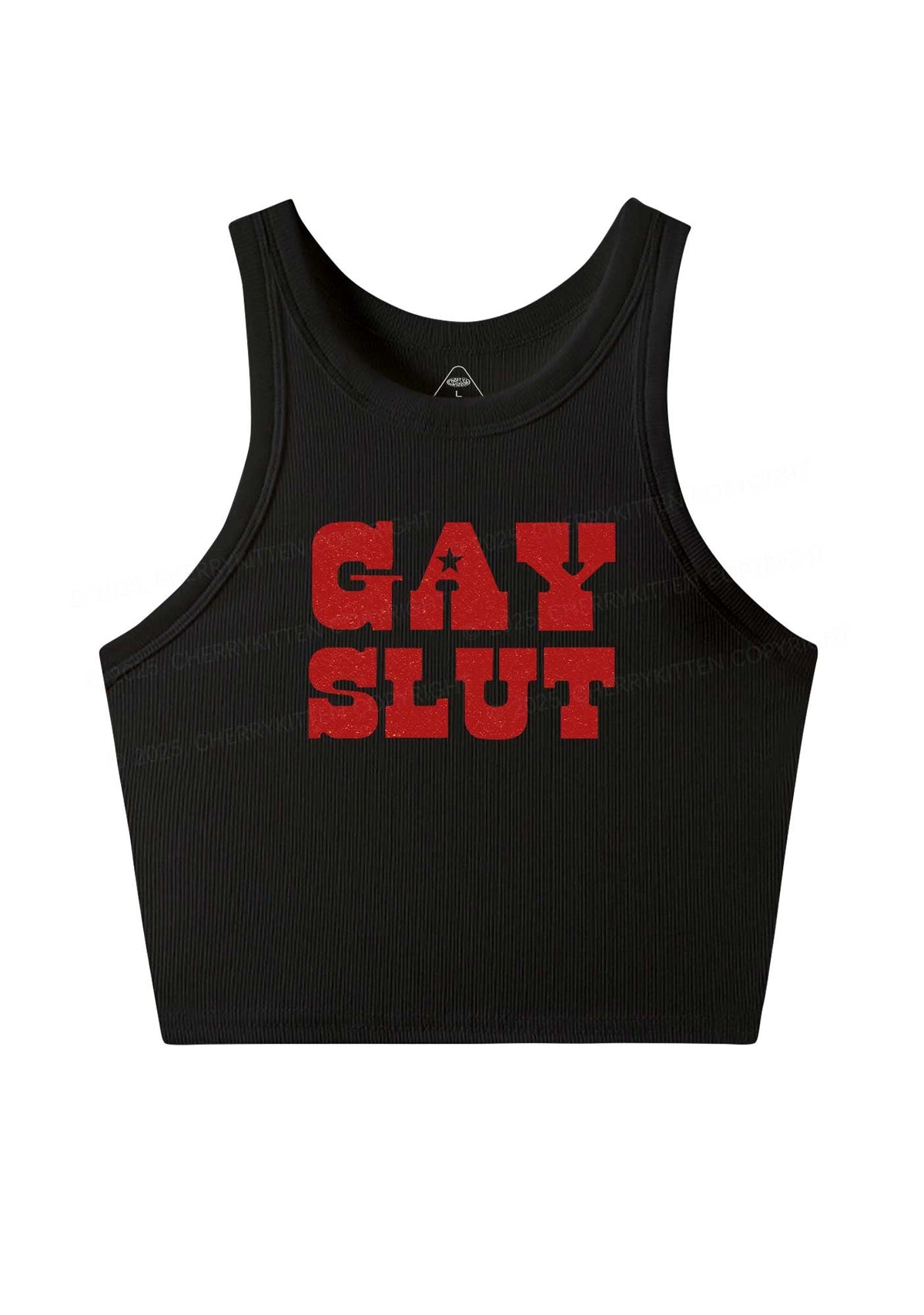 Gay Slxt Pride Y2K Crop Tank Top Cherrykitten