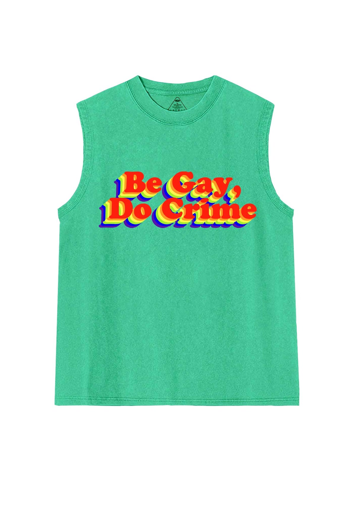 Be Gay Do Crxme Y2K Washed Muscle Tank Cherrykitten