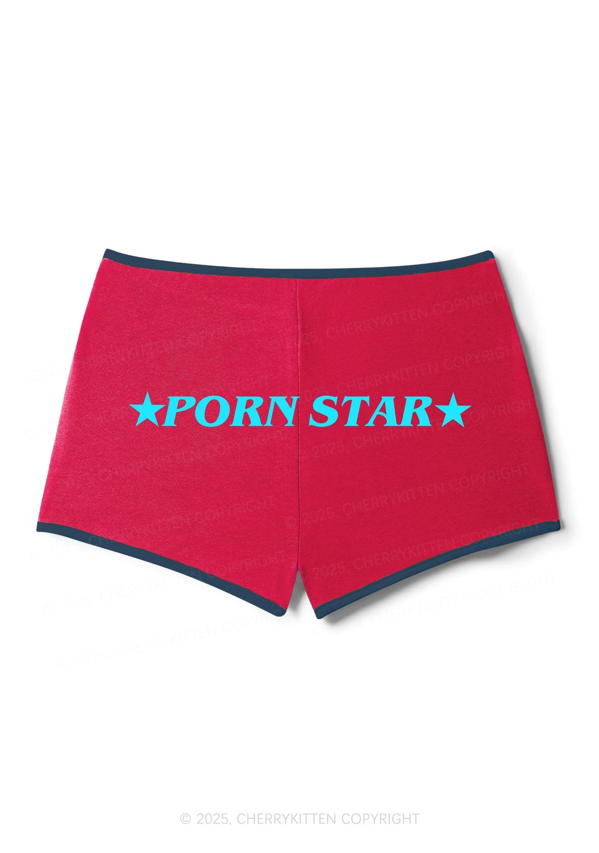 Pxrn Star Y2K Contrast Mini Shorts Cherrykitten