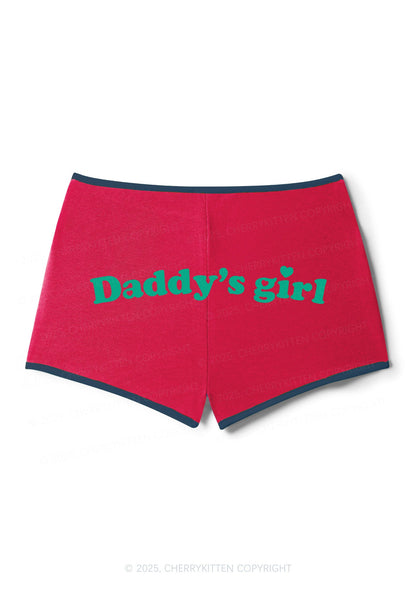 Daddys Girl Y2K Contrast Mini Shorts Cherrykitten