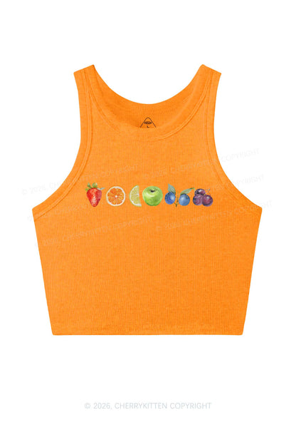 Six Fruity Y2K Crop Tank Top Cherrykitten