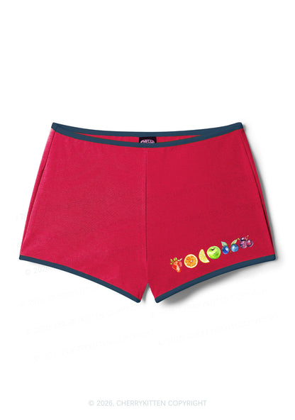Six Fruity Pride Y2K Booty Shorts Cherrykitten