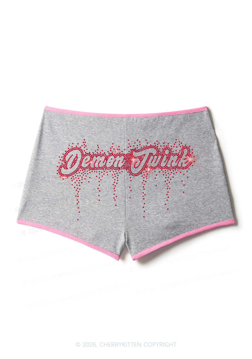 Rhinestone Demon Twink Pride Y2K Booty Shorts Cherrykitten