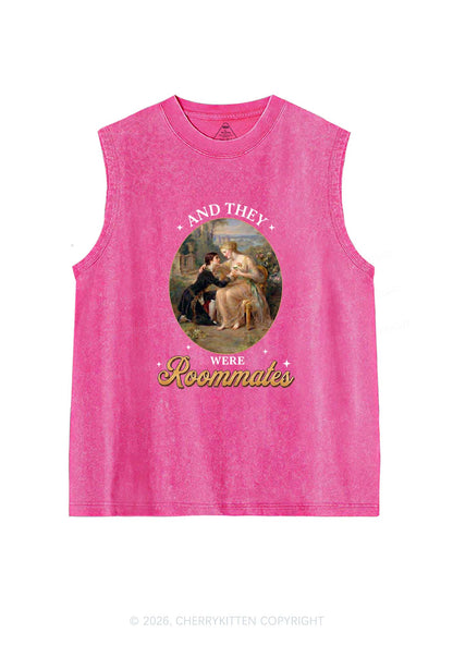 They Were Roommates Pride Y2K Washed Muscle Tank Cherrykitten
