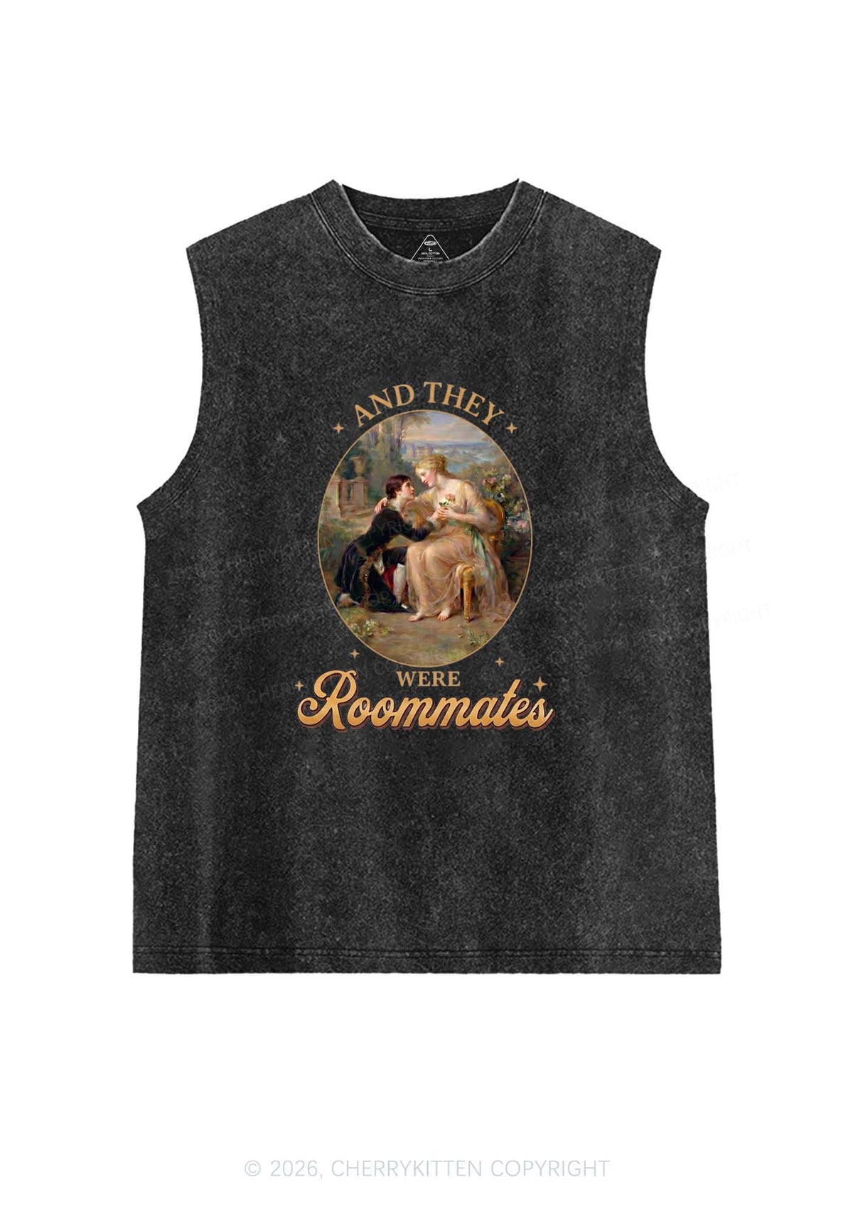 They Were Roommates Pride Y2K Washed Muscle Tank Cherrykitten