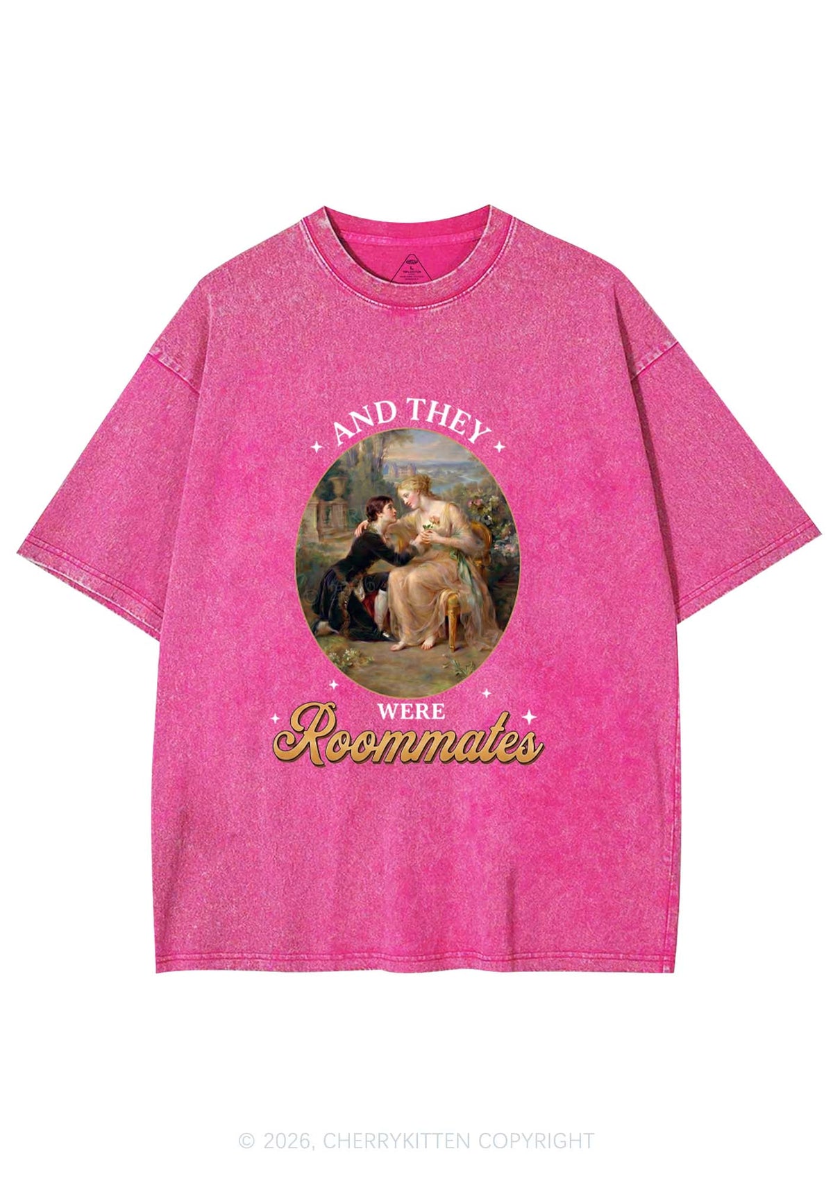 They Were Roommates Pride Y2K Shirts Washed Tee Cherrykitten