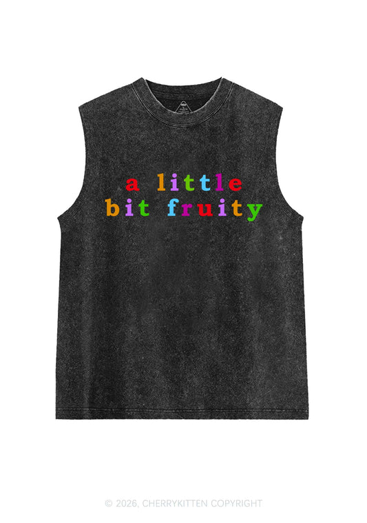 A Little Bit Fruity Y2K Washed Muscle Tank Cherrykitten