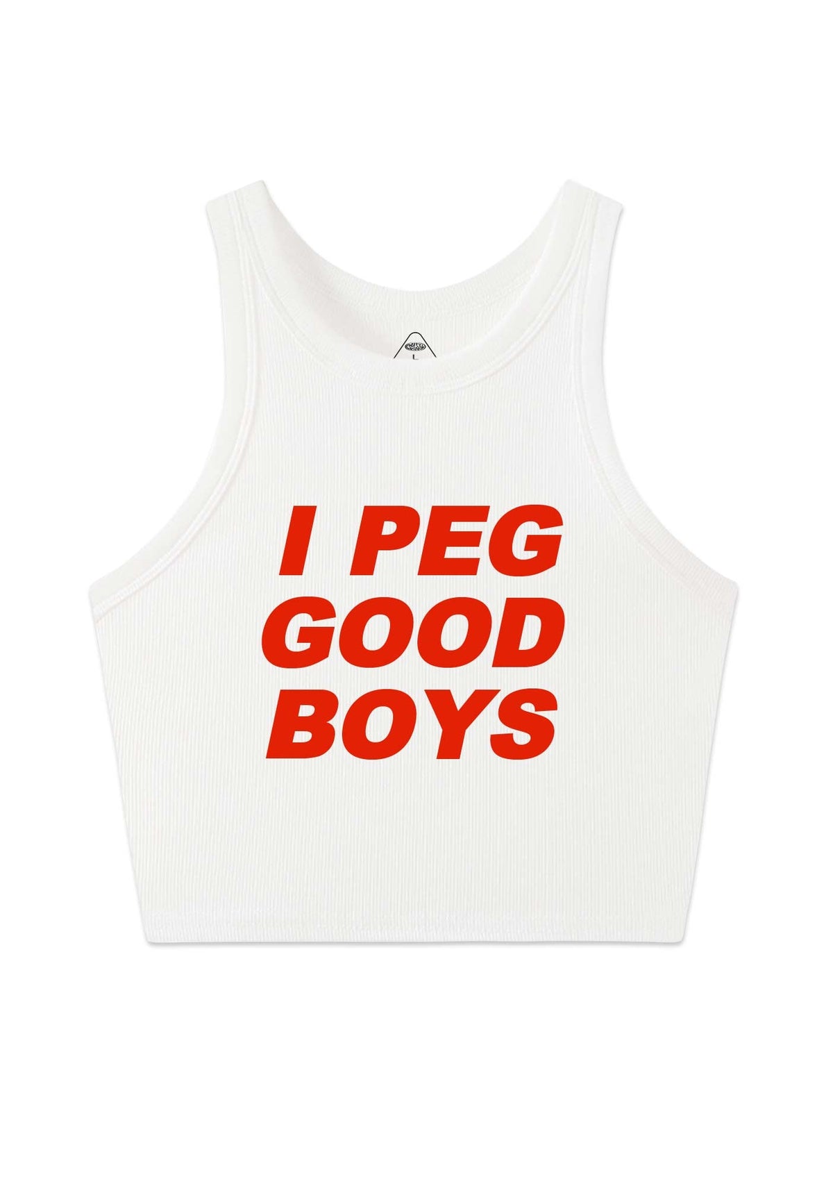 I Peg Good Boys Y2K Crop Tank Top Cherrykitten