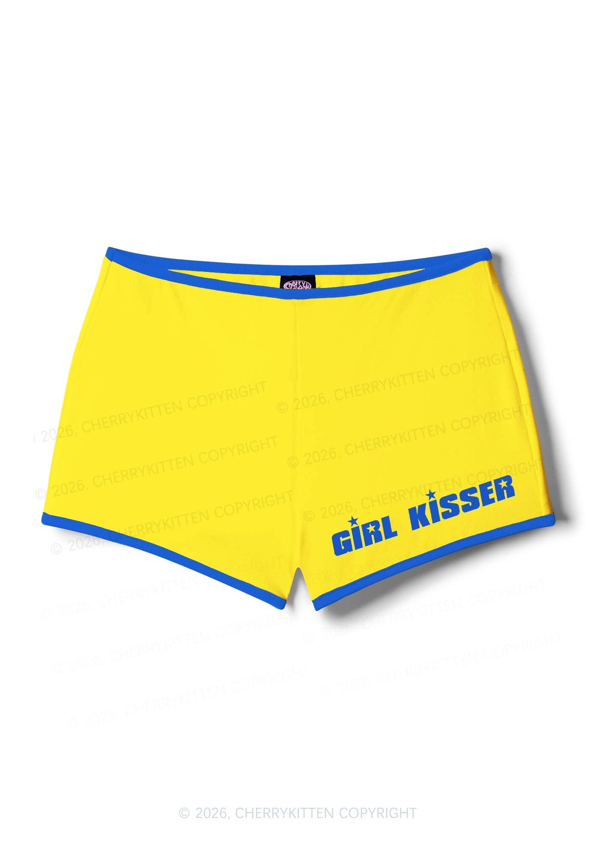 Girl Kisser Pride Y2K Booty Shorts Cherrykitten