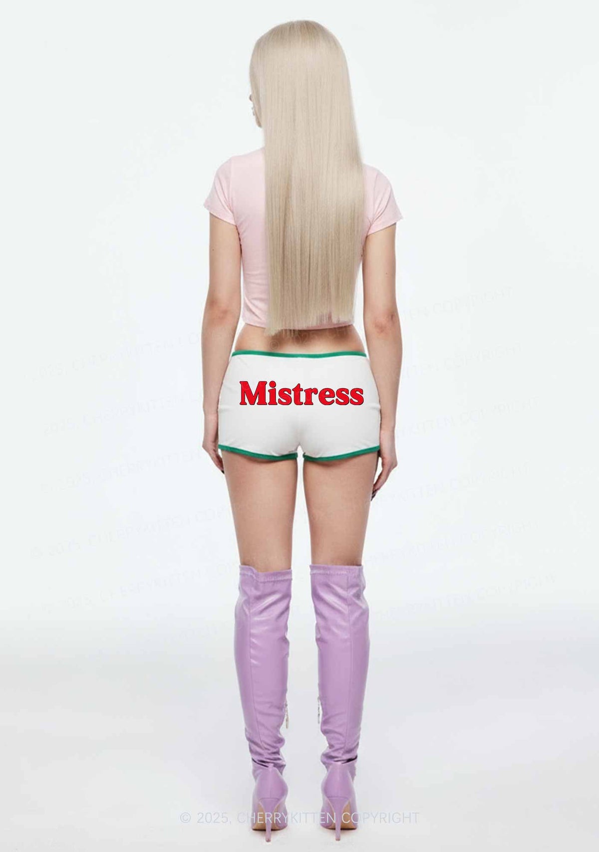 Mistress Y2K Booty Shorts Cherrykitten