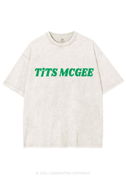 Txts Mcgee St Patricks Y2K Shirts Washed Tee Cherrykitten