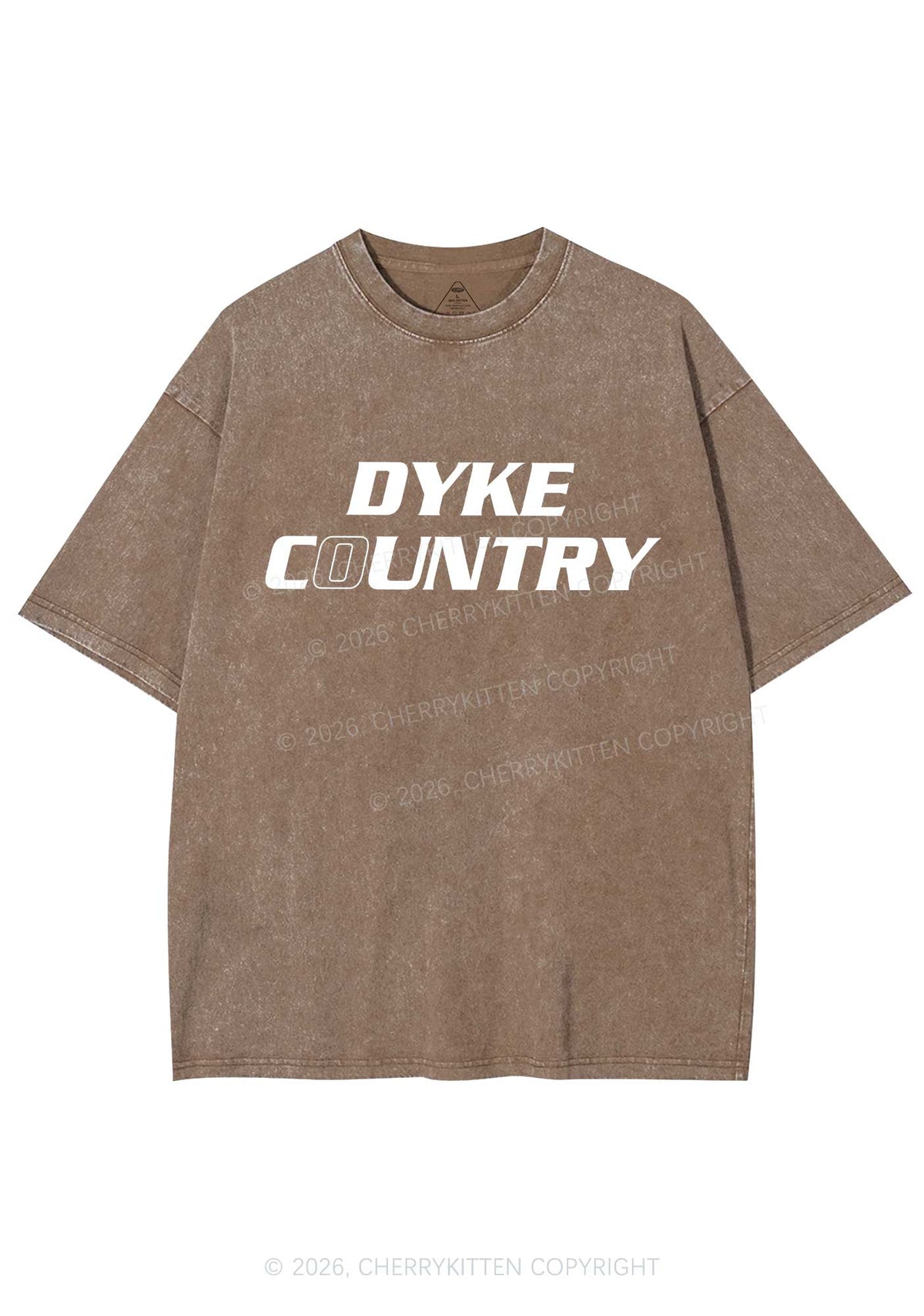 Dyke Country Pride Y2K Shirts Washed Tee Cherrykitten