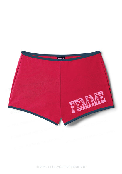 Pink Femme Pride Y2K Booty Shorts Cherrykitten