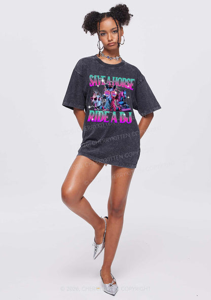 Save DJ Horse Y2K Shirts Washed Tee Cherrykitten