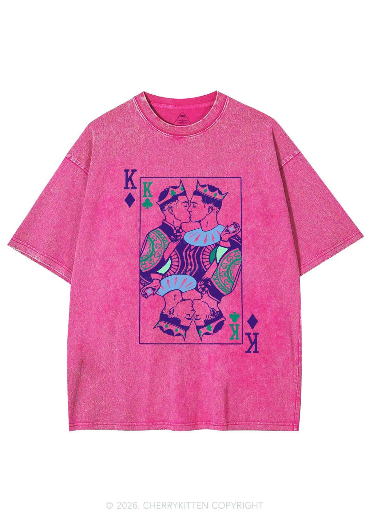 Gay King Pride Y2K Shirts Washed Tee Cherrykitten