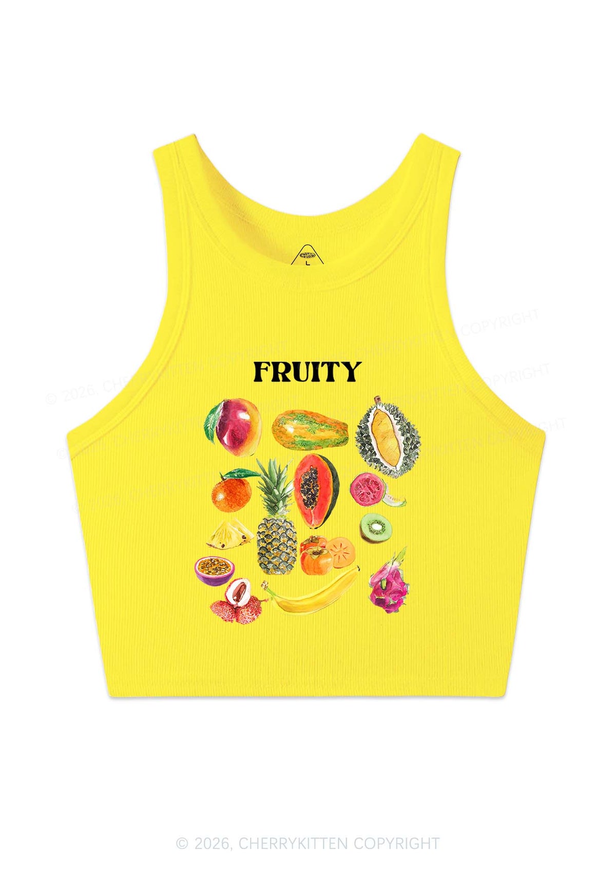 Fruity Y2K Crop Tank Top Cherrykitten
