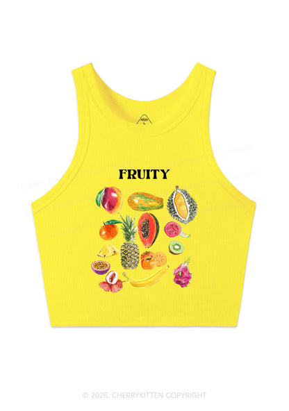 Fruity Y2K Crop Tank Top Cherrykitten