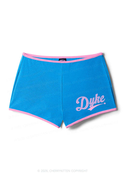 Pink Dyke Pride Y2K Booty Shorts Cherrykitten