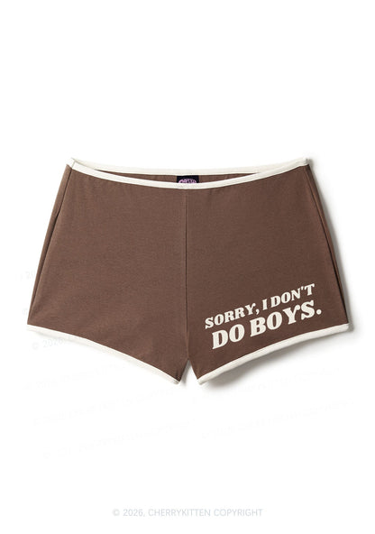 Sorry I Dont Do Boys Pride Y2K Booty Shorts Cherrykitten