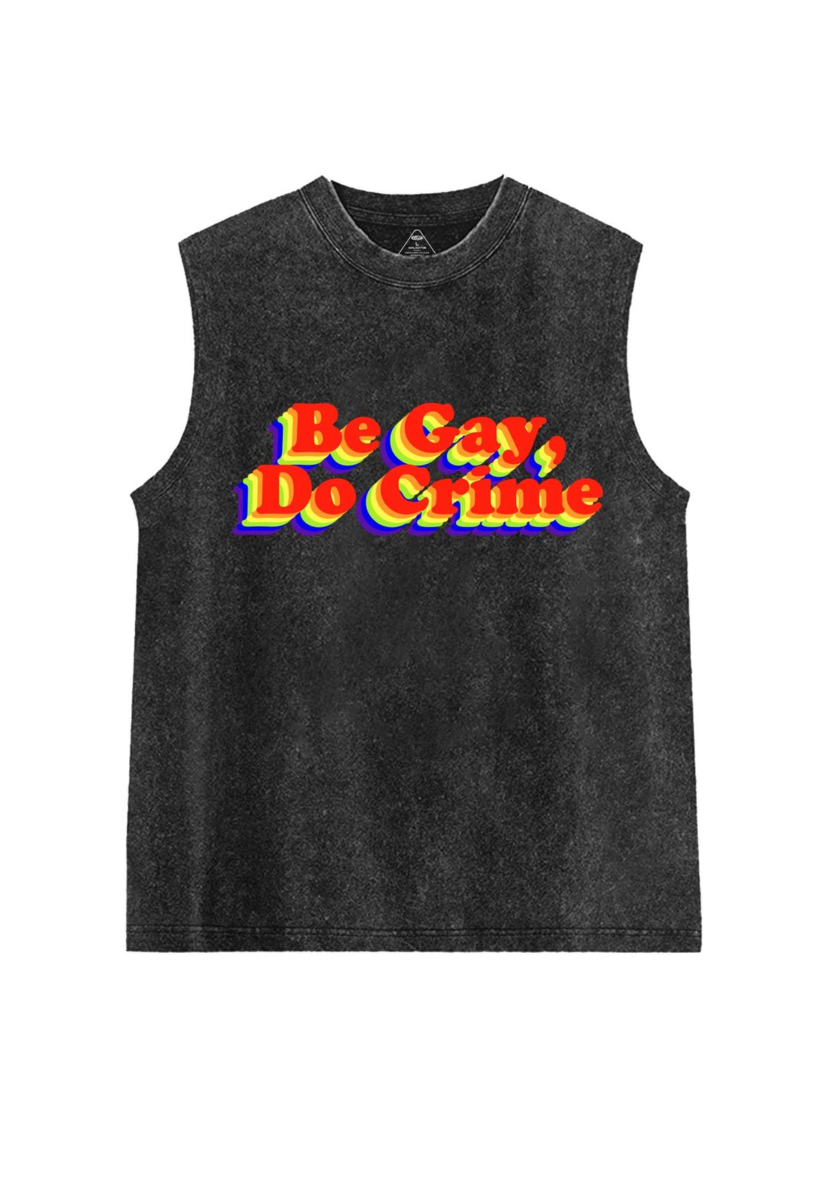 Be Gay Do Crxme Y2K Washed Muscle Tank Cherrykitten
