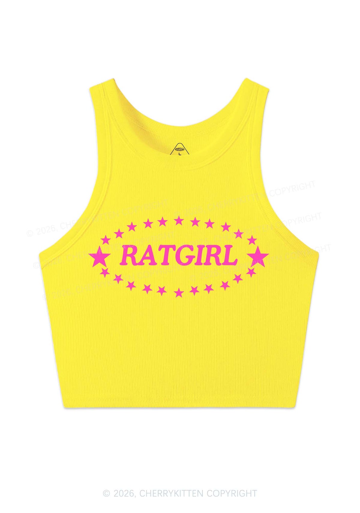 Ratgirl Star Y2K Crop Tank Top Cherrykitten