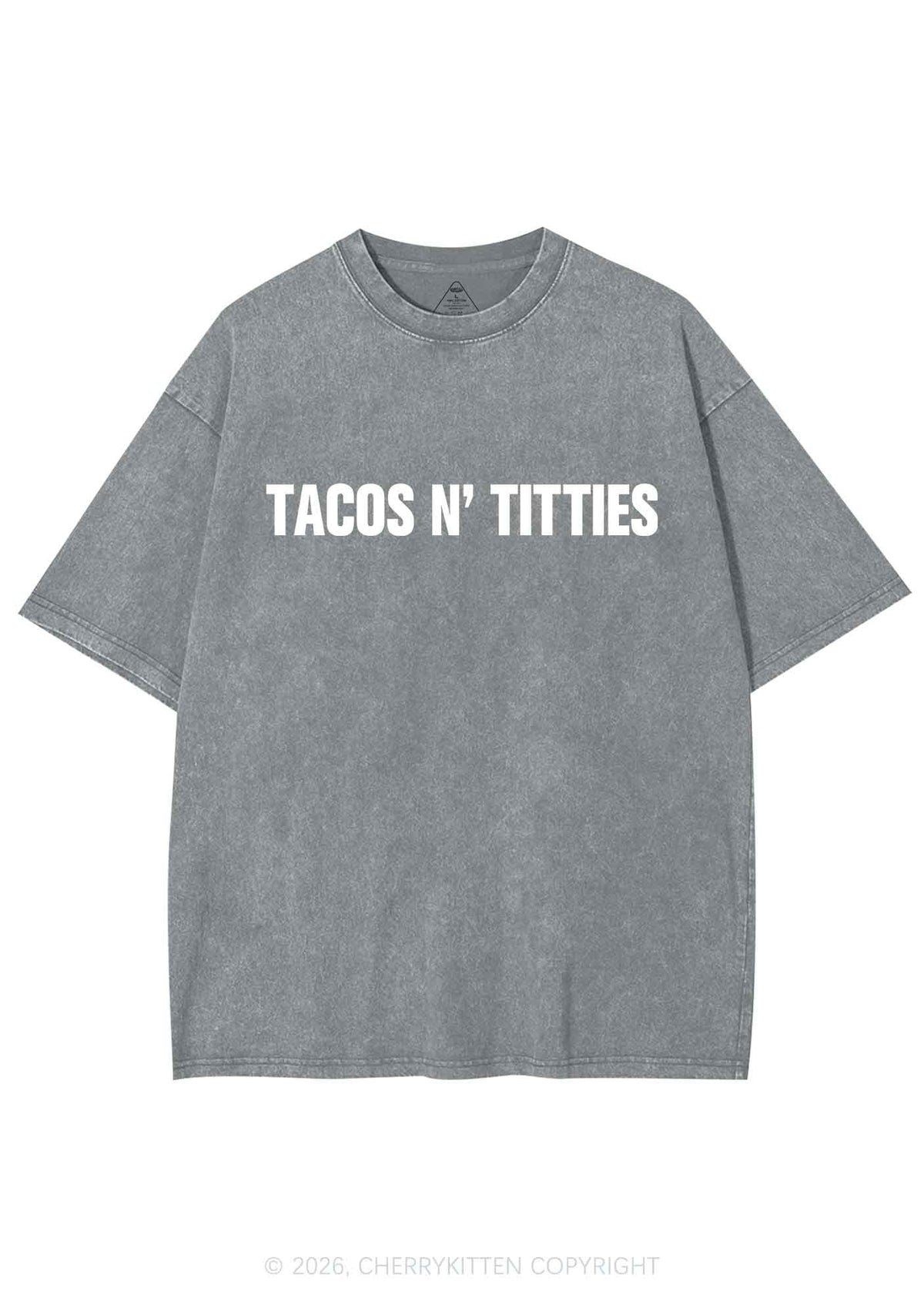 Tacos And Txtties Y2K Shirts Washed Tee Cherrykitten