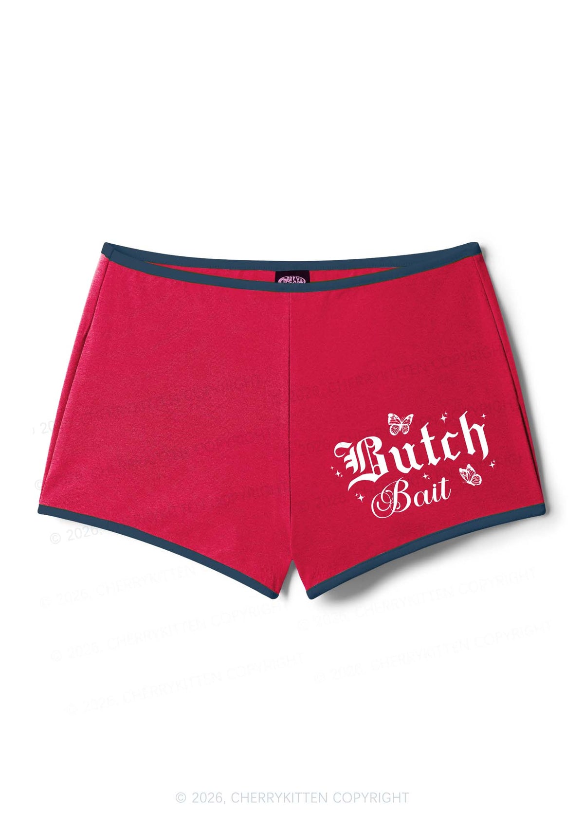 Butch Bait Pride Y2K Booty Shorts Cherrykitten