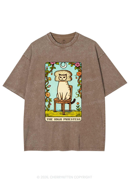 Breadhead Cat Y2K Shirts Washed Tee Cherrykitten