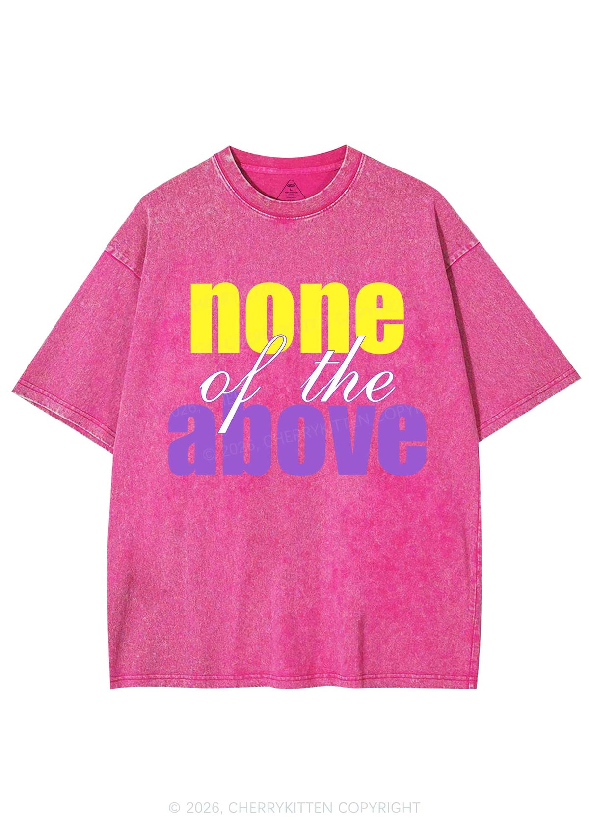None Of The Above Pride Y2K Shirts Washed Tee Cherrykitten