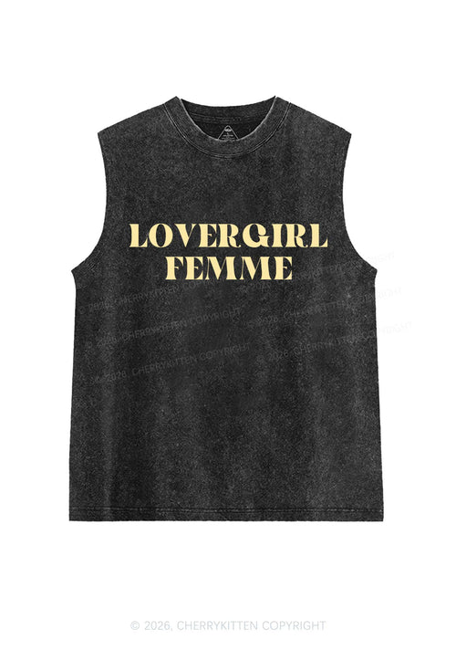 Lovergirl Femme Pride Y2K Washed Muscle Tank Cherrykitten