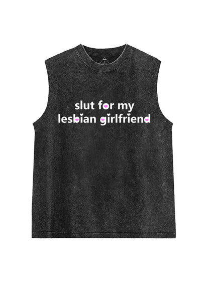Slxt For My Lesbian Girlfriend Pride Y2K Washed Muscle Tank Cherrykitten