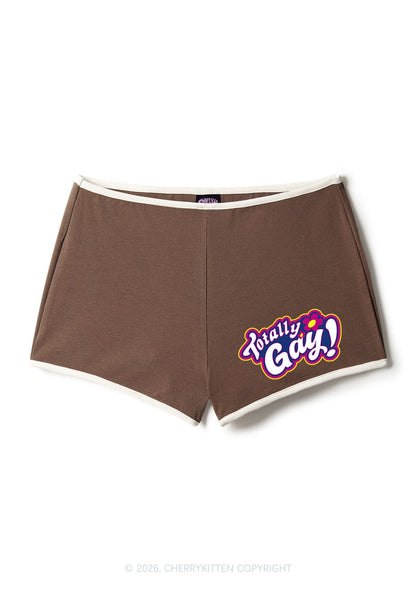 Totally Gay Pride Y2K Booty Shorts Cherrykitten